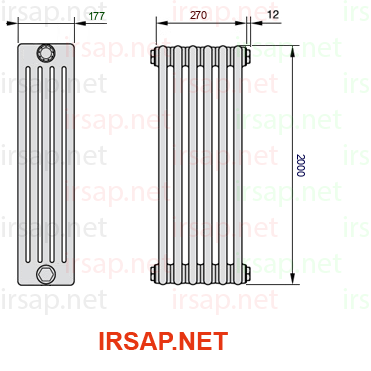 Радиатор IRSAP Tesi 52000/6 T22 CL 01